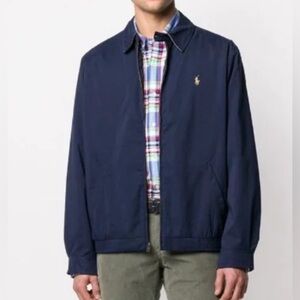 Polo Ralph Lauren Harrington Bi-Swing Bomber Jacket Mens XXL Navy Full Zip Lined